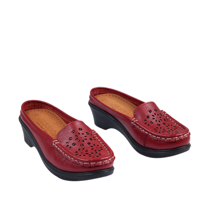 Jessica 9045 Women's Genuine Leather Shoes – Comfortable 3 cm Heel Walking Shoes