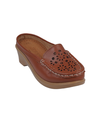 Jessica 9045 Women's Genuine Leather Shoes – Comfortable 3 cm Heel Walking Shoes