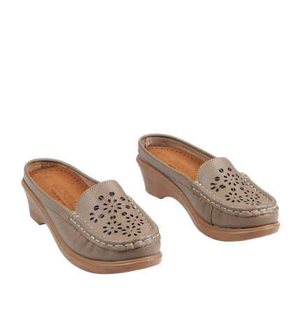 Jessica 9045 Women's Genuine Leather Shoes – Comfortable 3 cm Heel Walking Shoes