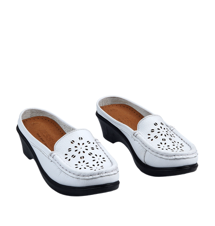 Jessica 9045 Women's Genuine Leather Shoes – Comfortable 3 cm Heel Walking Shoes