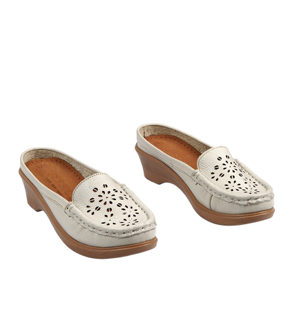Jessica 9045 Women's Genuine Leather Shoes – Comfortable 3 cm Heel Walking Shoes