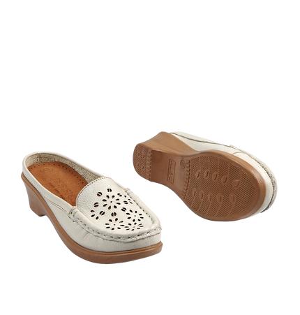 Jessica 9045 Women's Genuine Leather Shoes – Comfortable 3 cm Heel Walking Shoes