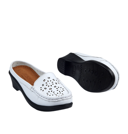 Jessica 9045 Women's Genuine Leather Shoes – Comfortable 3 cm Heel Walking Shoes