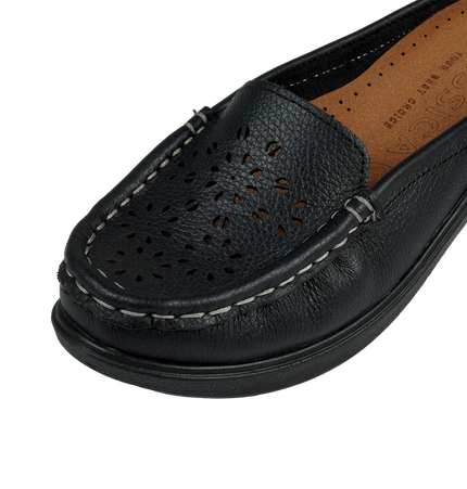 Jessica 9045 Women's Genuine Leather Shoes – Comfortable 3 cm Heel Walking Shoes