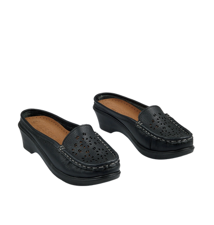 Jessica 9045 Women's Genuine Leather Shoes – Comfortable 3 cm Heel Walking Shoes