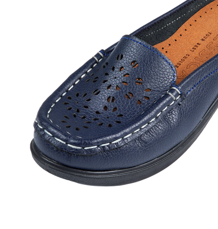 Jessica 9045 Women's Genuine Leather Shoes – Comfortable 3 cm Heel Walking Shoes