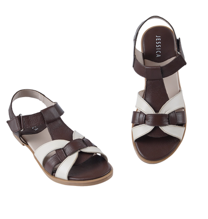 9060 Women Genuine Leather Sandals – Comfortable Orthopedic Walking Sandals
