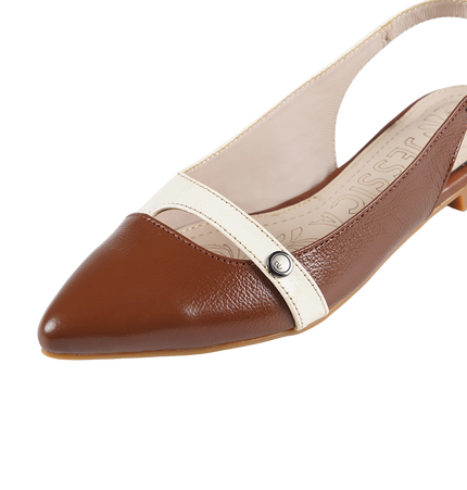 Jessica 9081 Women's Genuine Leather Clogs – Comfortable Walking Clogs with 1 cm Heel