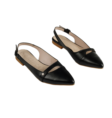 Jessica 9081 Women's Genuine Leather Clogs – Comfortable Walking Clogs with 1 cm Heel