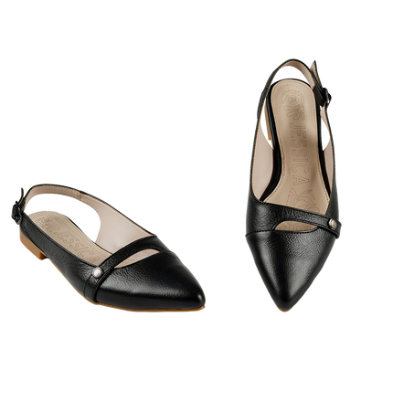 Jessica 9081 Women's Genuine Leather Clogs – Comfortable Walking Clogs with 1 cm Heel