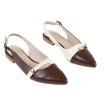 Jessica 9081 Women's Genuine Leather Clogs – Comfortable Walking Clogs with 1 cm Heel