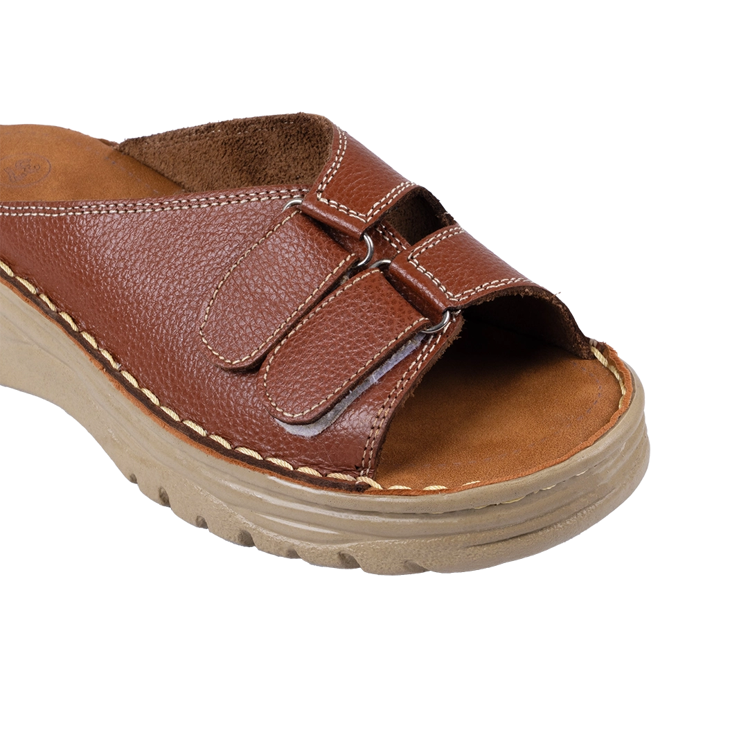 213 Women Genuine Leather Medical Clogs – Comfortable Orthopedic Walking Shoes