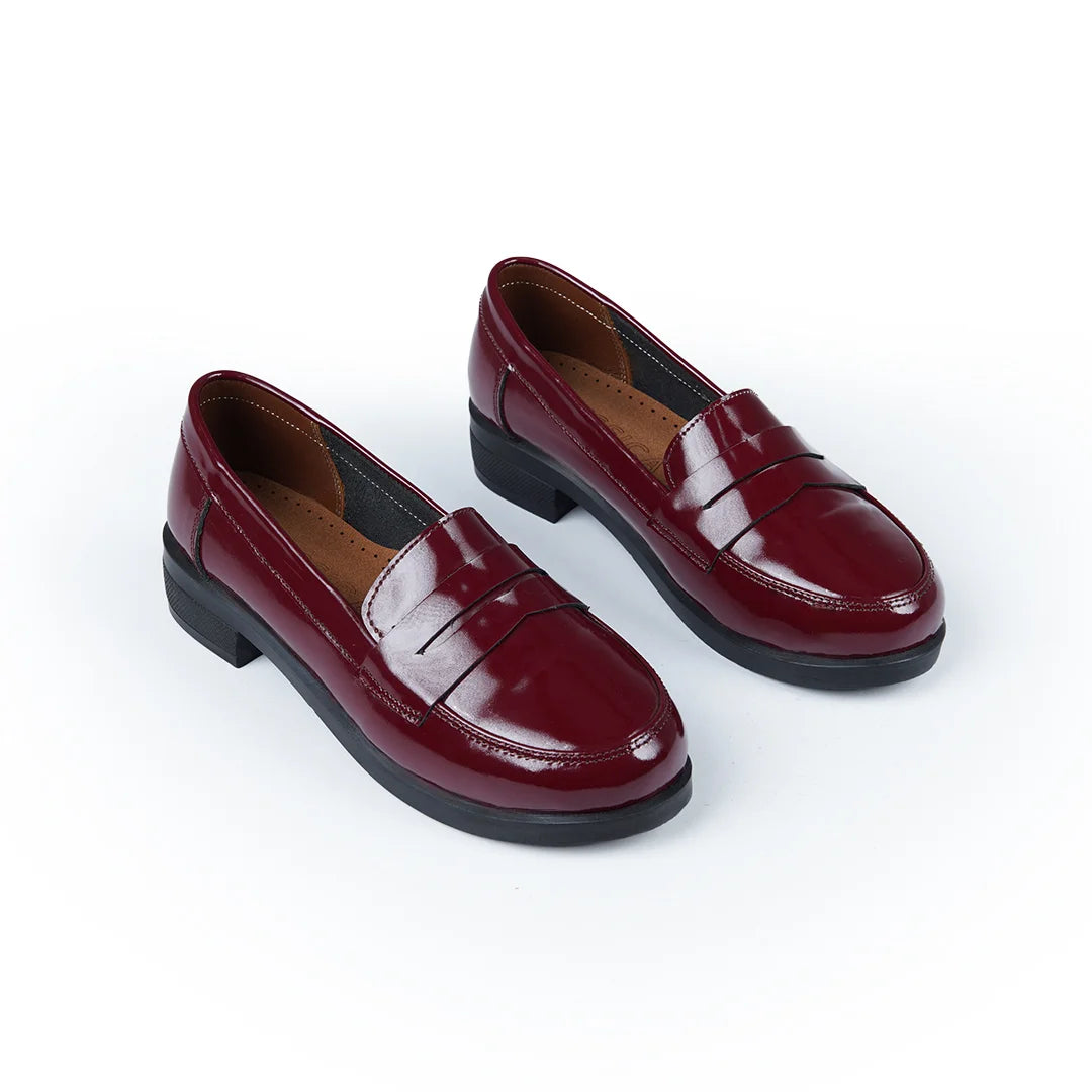 Jessica L22 Women's Glossy Genuine Leather Shoes – Comfortable Walking Shoes