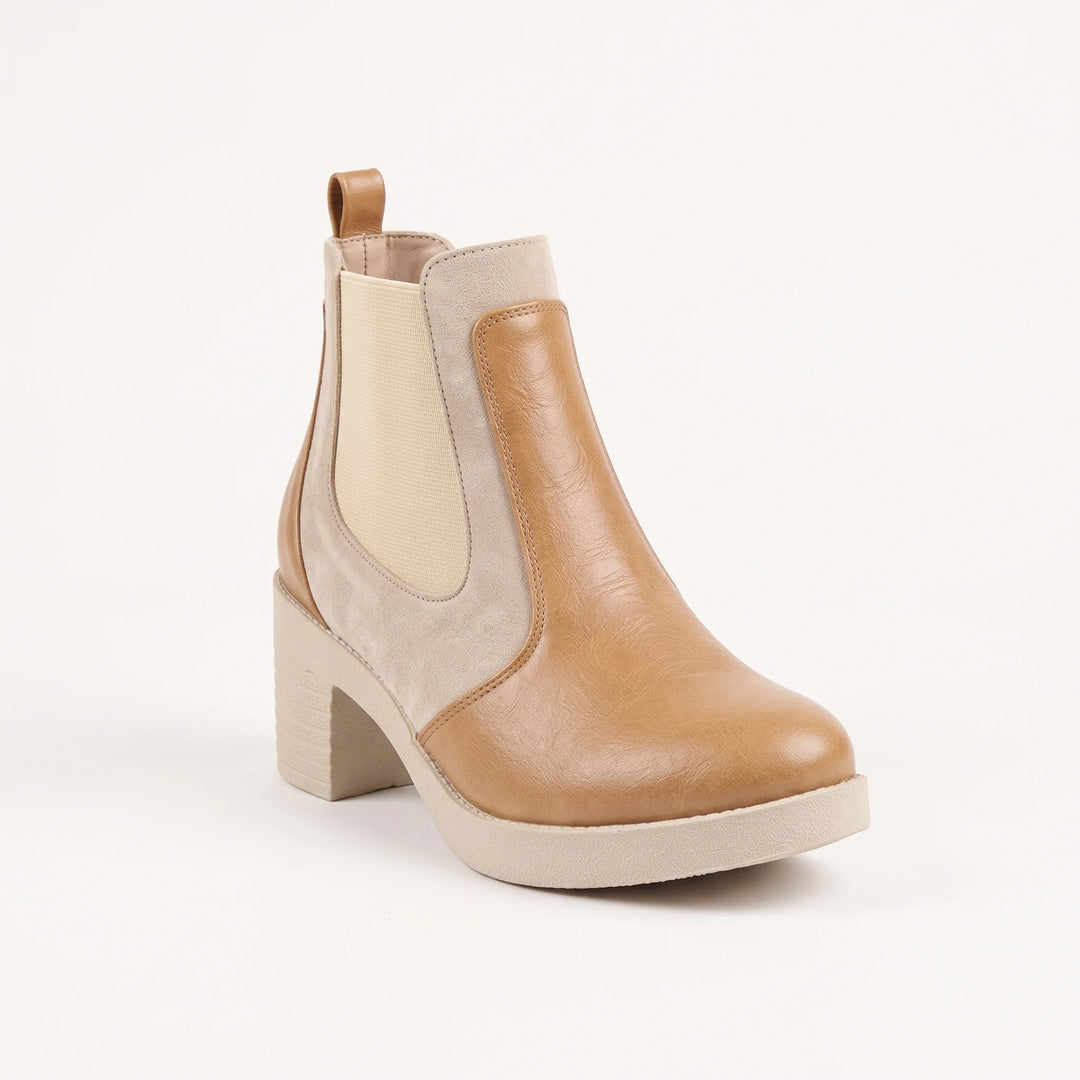 Jessica 3006 Women's Ankle Boots – Imported Leather & Suede, 5 cm Heel