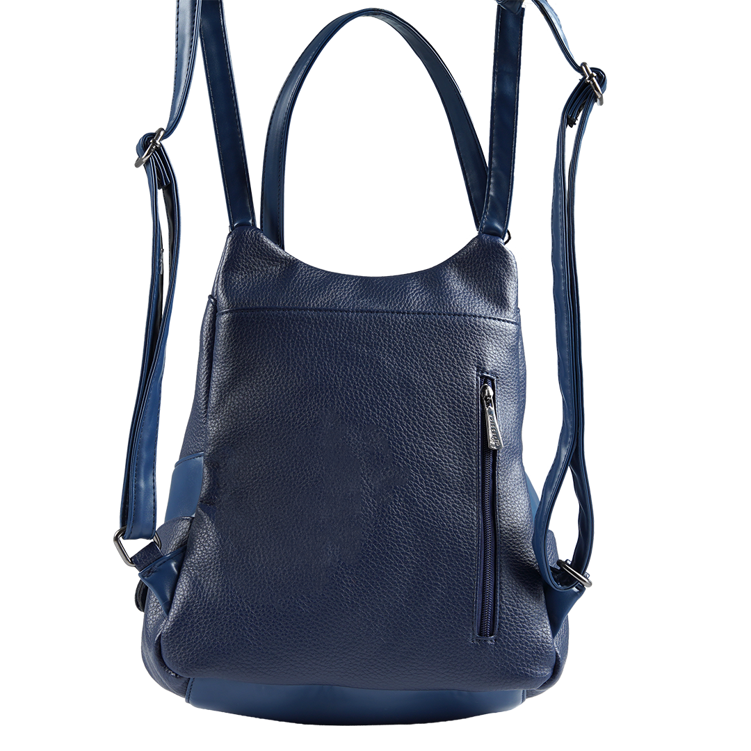 B24 Women’s Large Backpack – Premium Imported Leather with External Pockets
