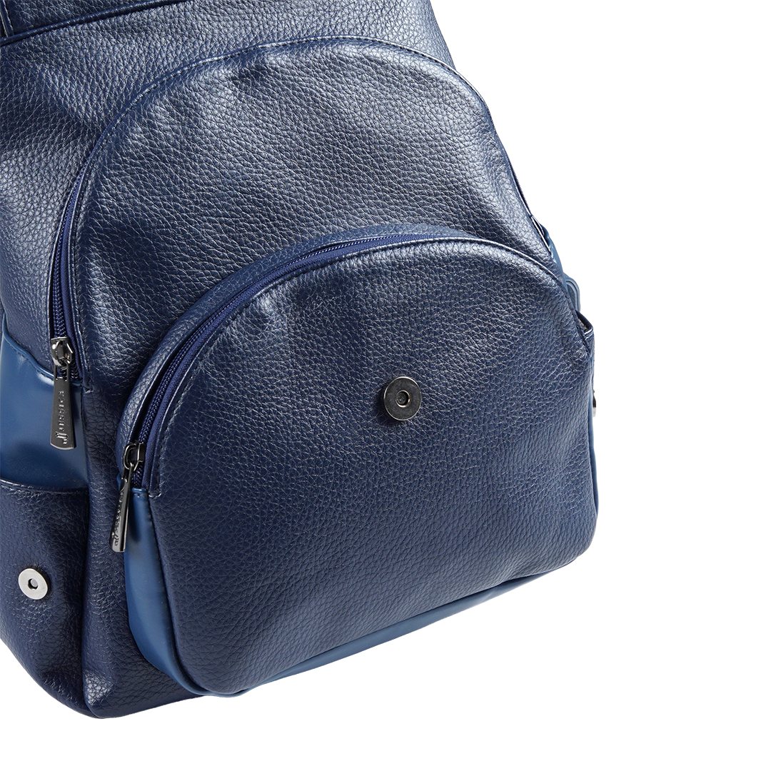 B24 Women’s Large Backpack – Premium Imported Leather with External Pockets