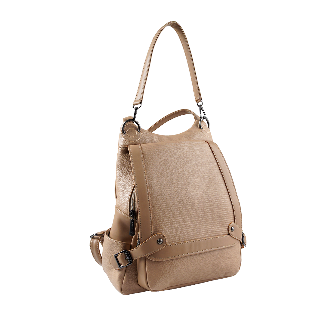 B24 Women’s Large Backpack – Premium Imported Leather with External Pockets