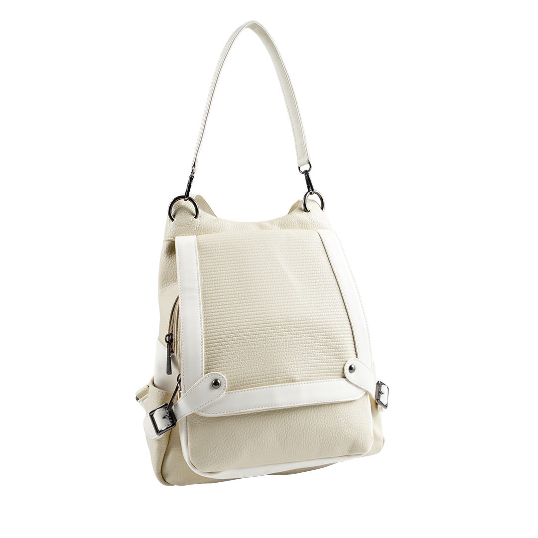 B24 Women’s Large Backpack – Premium Imported Leather with External Pockets