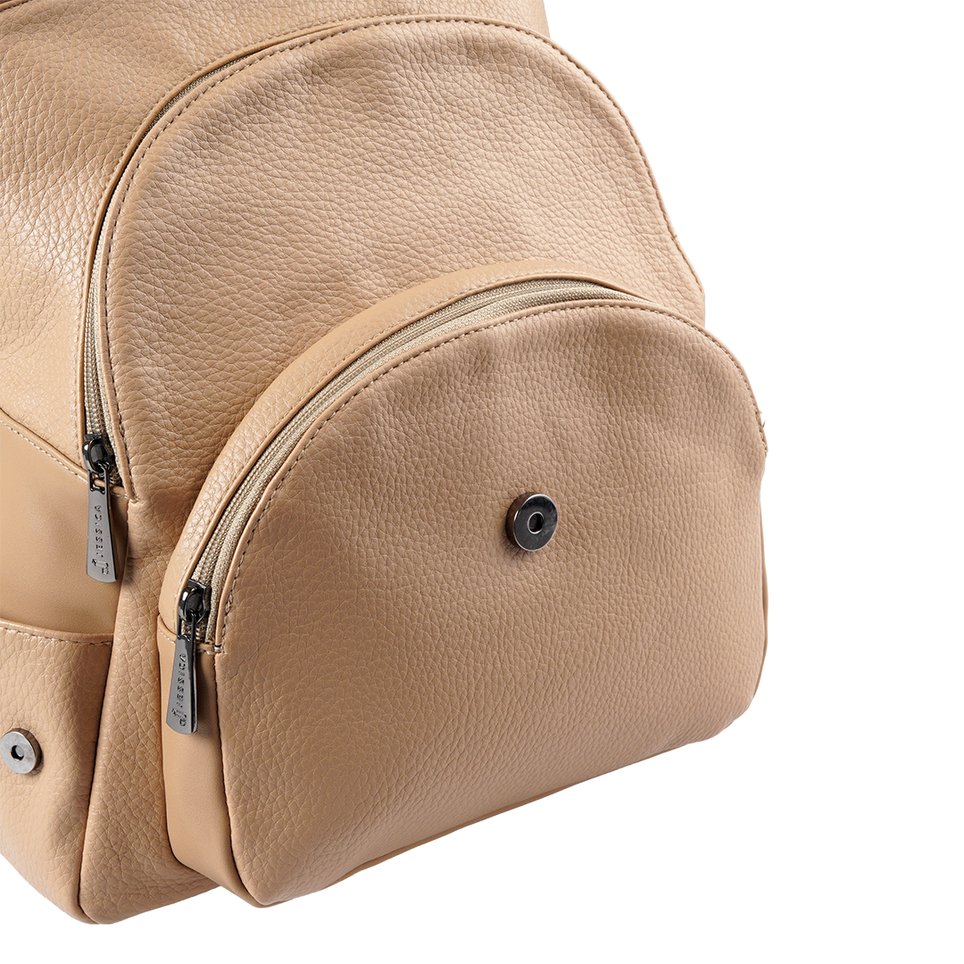 B24 Women’s Large Backpack – Premium Imported Leather with External Pockets