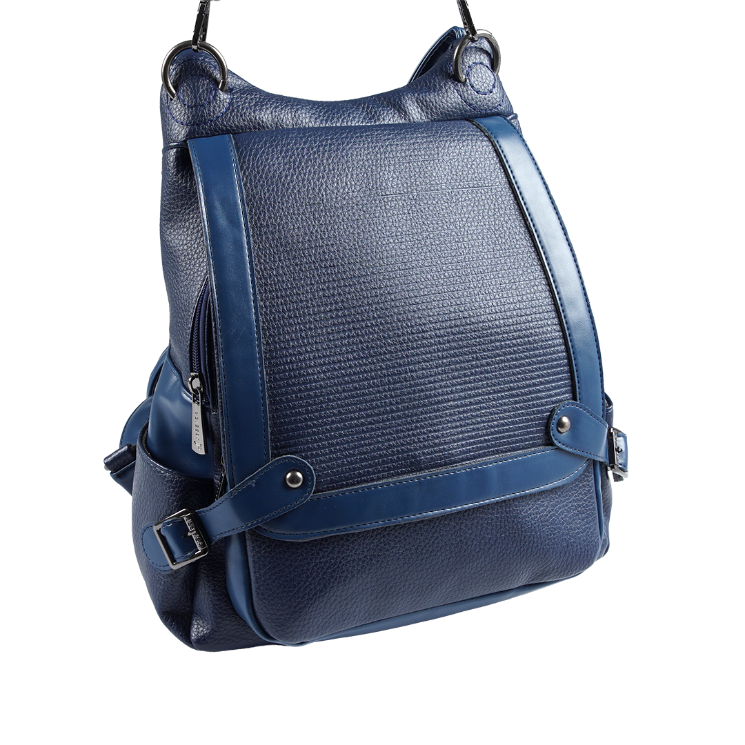 B24 Women’s Large Backpack – Premium Imported Leather with External Pockets