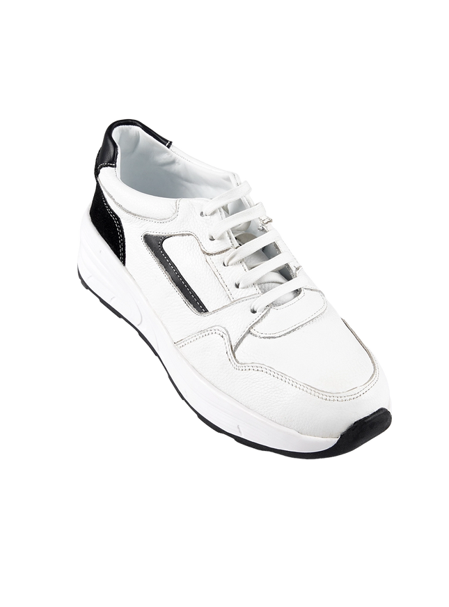 CY Women Genuine Leather Sneakers – Comfortable Walking Shoes