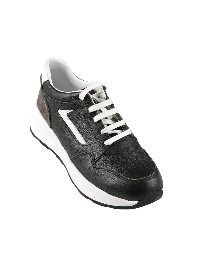 CY Women Genuine Leather Sneakers – Comfortable Walking Shoes