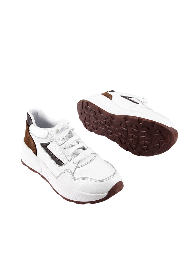CY Women Genuine Leather Sneakers – Comfortable Walking Shoes