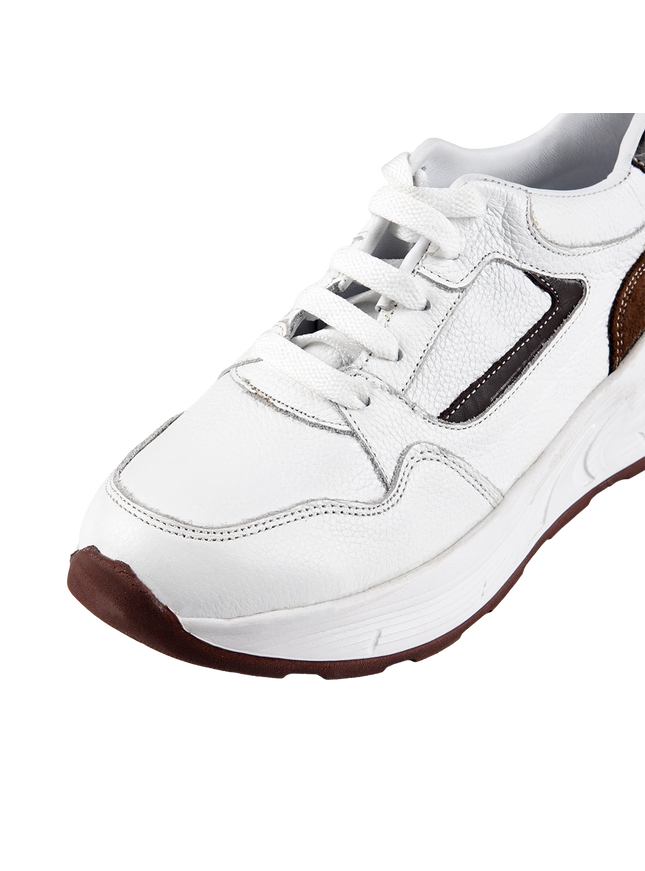 CY Women Genuine Leather Sneakers – Comfortable Walking Shoes
