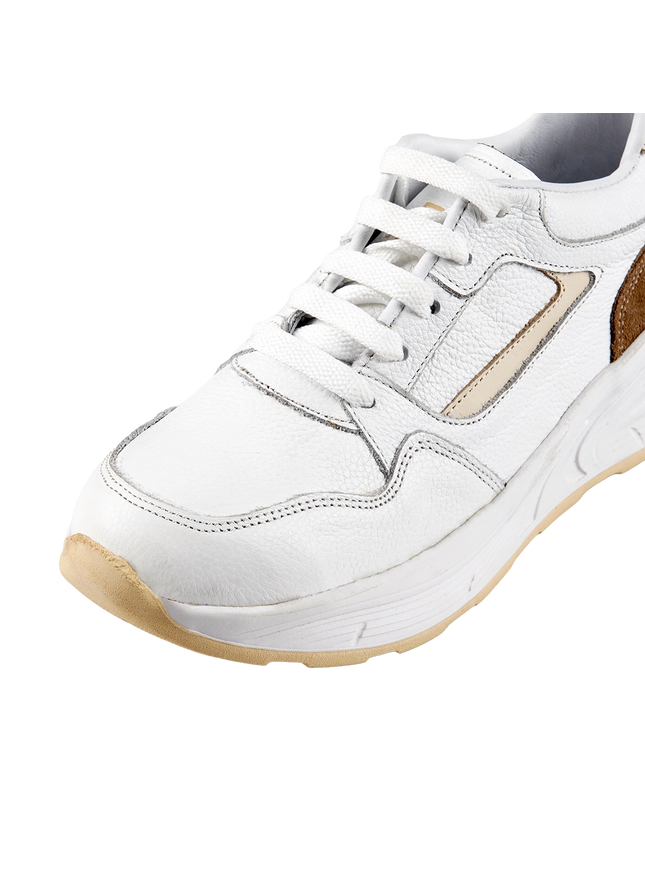 CY Women Genuine Leather Sneakers – Comfortable Walking Shoes