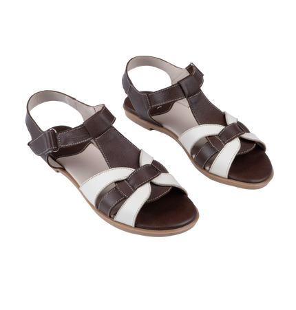 9060 Women Genuine Leather Sandals – Comfortable Orthopedic Walking Sandals