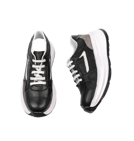 CY Women Genuine Leather Sneakers – Comfortable Walking Shoes