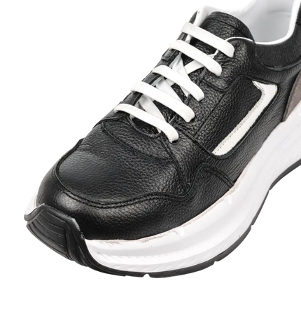 CY Women Genuine Leather Sneakers – Comfortable Walking Shoes