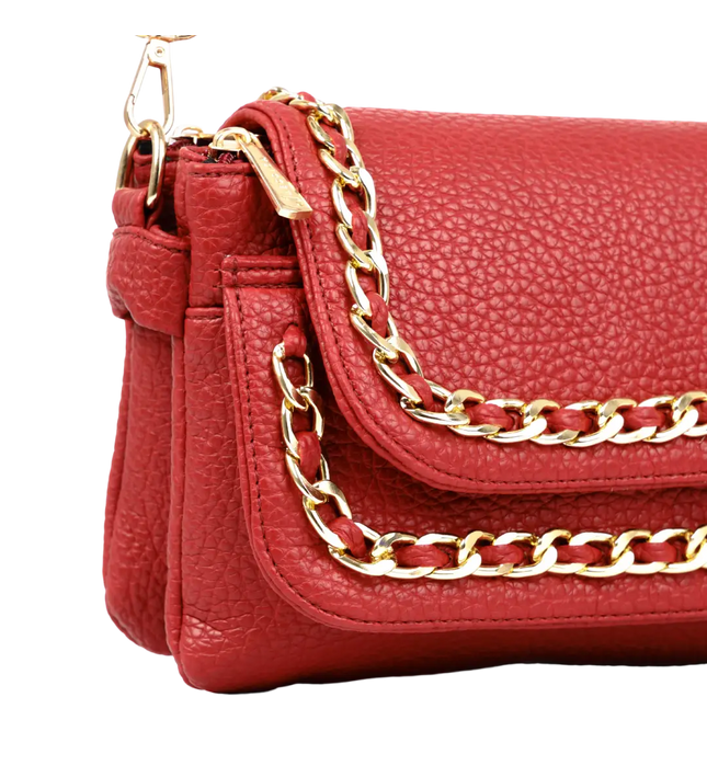 شنطة كروس حريمي صغيرة موديل S70 جلد مستورد – شنطة عملية يومية