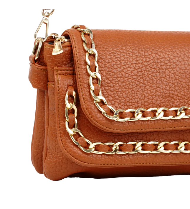 شنطة كروس حريمي صغيرة موديل S70 جلد مستورد – شنطة عملية يومية