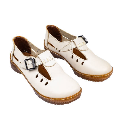 1006 Women Genuine Leather Orthopedic Shoes – Comfortable Wide Fit Walking Shoes