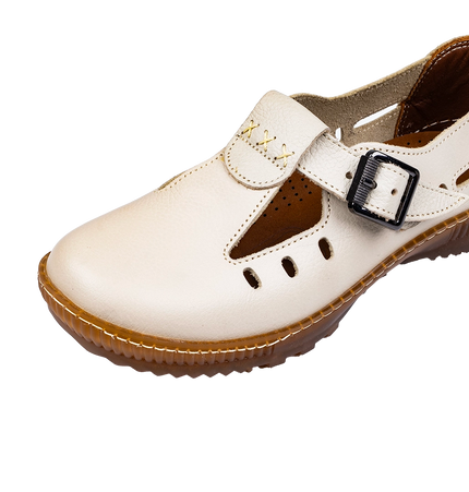 1006 Women Genuine Leather Orthopedic Shoes – Comfortable Wide Fit Walking Shoes