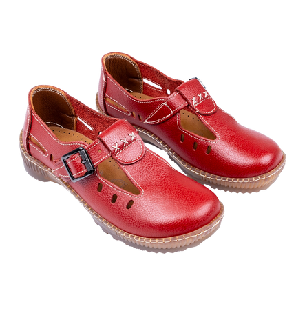 1006 Women Genuine Leather Orthopedic Shoes – Comfortable Wide Fit Walking Shoes