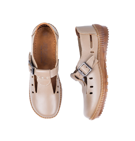 1006 Women Genuine Leather Orthopedic Shoes – Comfortable Wide Fit Walking Shoes