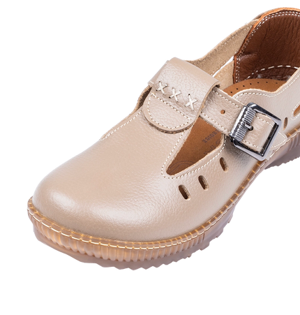 1006 Women Genuine Leather Orthopedic Shoes – Comfortable Wide Fit Walking Shoes