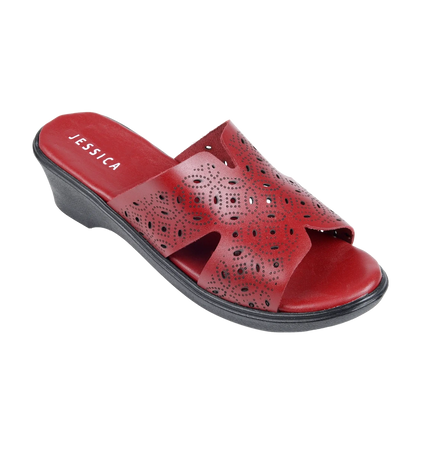 9070 Women Genuine Leather Sabot – Comfortable 3cm Heel Daily Shoes