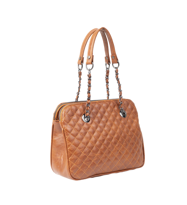 شنطة كتف حريمي موديل M069 جلد مستورد – شنطة عملية يومية بحجم متوسط 