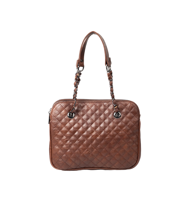 شنطة كتف حريمي موديل M069 جلد مستورد – شنطة عملية يومية بحجم متوسط 