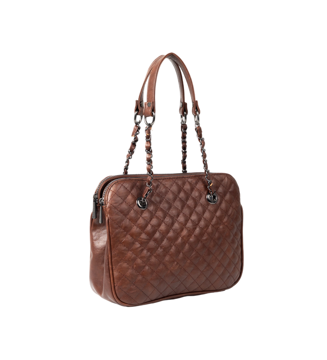 شنطة كتف حريمي موديل M069 جلد مستورد – شنطة عملية يومية بحجم متوسط 