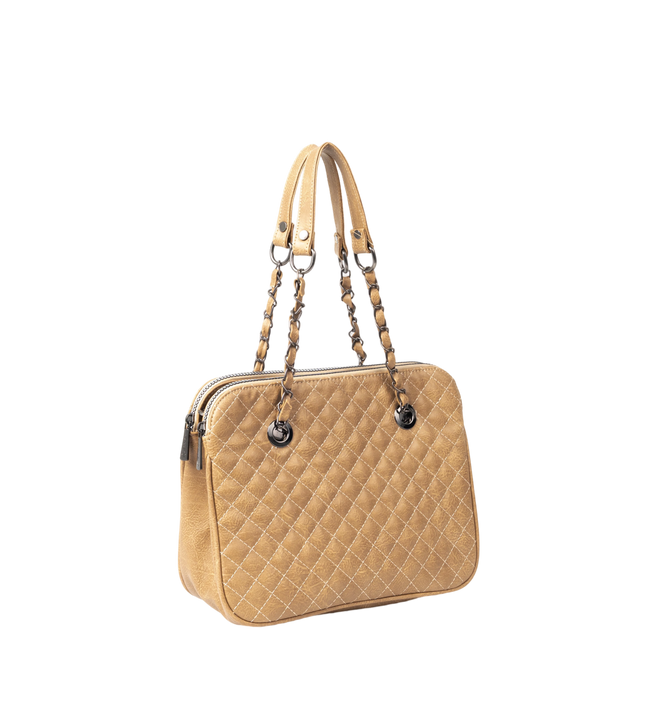 شنطة كتف حريمي موديل M069 جلد مستورد – شنطة عملية يومية بحجم متوسط 