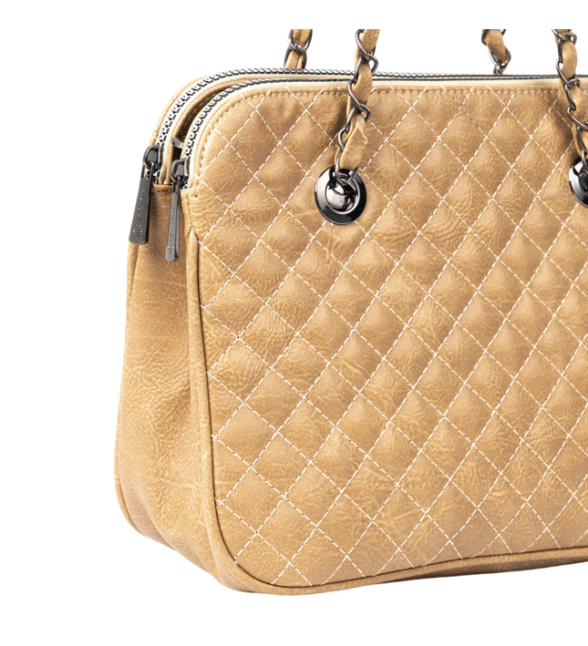 شنطة كتف حريمي موديل M069 جلد مستورد – شنطة عملية يومية بحجم متوسط 