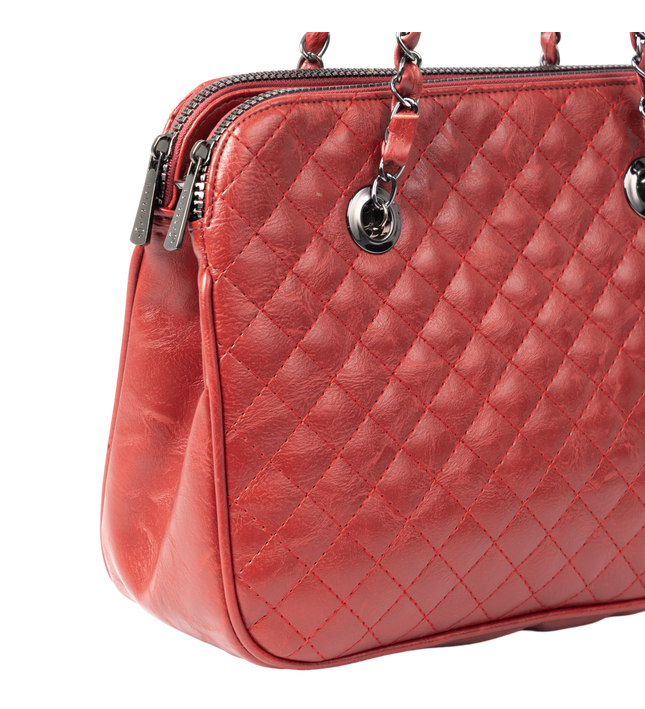 شنطة كتف حريمي موديل M069 جلد مستورد – شنطة عملية يومية بحجم متوسط 