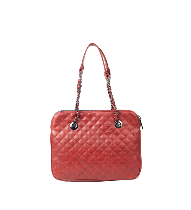 شنطة كتف حريمي موديل M069 جلد مستورد – شنطة عملية يومية بحجم متوسط 