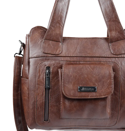 M200 Large Women Shoulder Bag with Crossbody Strap – Practical Imported Leather Bag