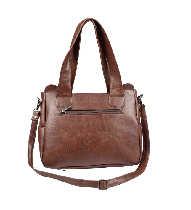 شنطة كتف حريمي كبيرة موديل M200 بحزام كروس جلد مستورد – شنطة عملية يومية 