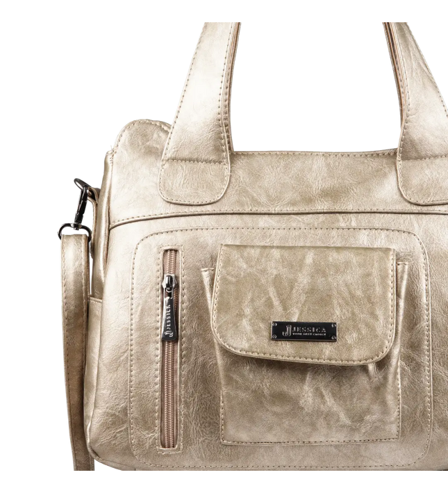 شنطة كتف حريمي كبيرة موديل M200 بحزام كروس جلد مستورد – شنطة عملية يومية 